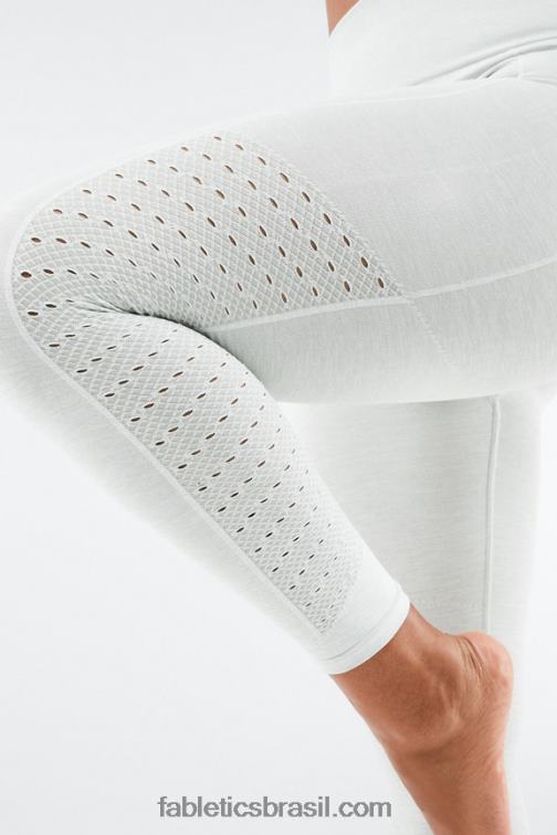 Fabletics urze cinza claro 420HR1008 Sync legging cintura alta sem costura 7/8 mulheres