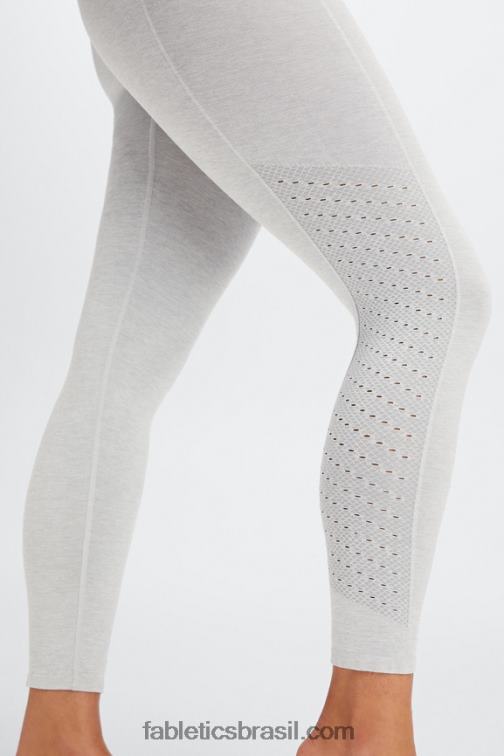 Fabletics urze cinza claro 420HR1168 legging cintura alta eco sync 7/8 mulheres