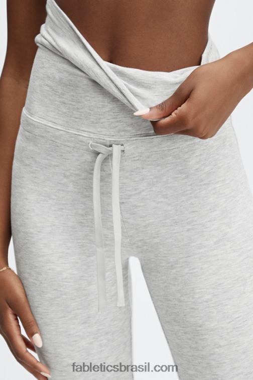 Fabletics urze cinza claro 420HR1241 legging de cordão de luxo mulheres