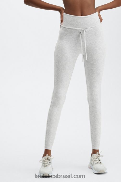 Fabletics urze cinza claro 420HR1241 legging de cordão de luxo mulheres
