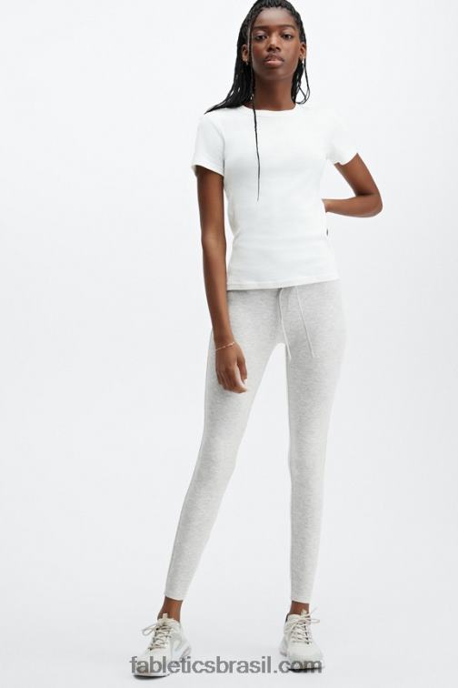 Fabletics urze cinza claro 420HR1241 legging de cordão de luxo mulheres