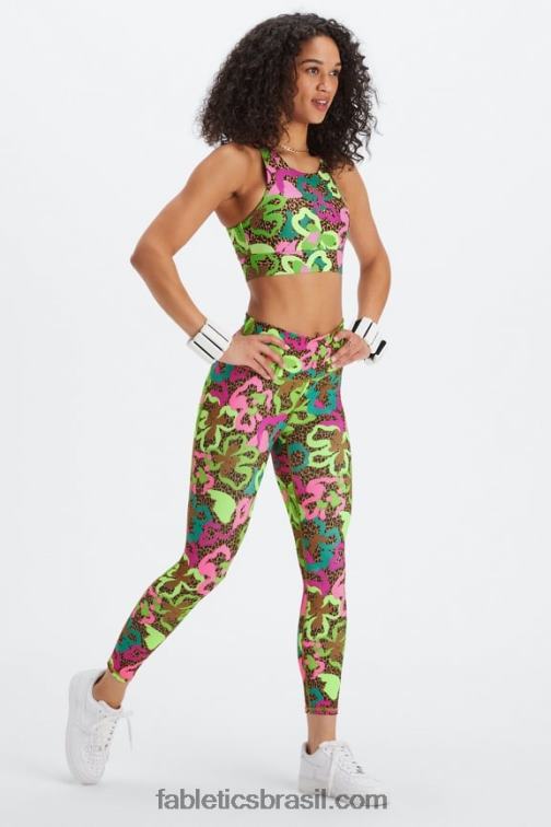Fabletics urze cinza suave/clube atlético 420HR666 define powerhold cintura alta 7/8 legging 24 mulheres
