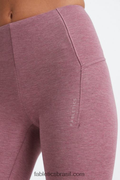 Fabletics urze de vinho francês 420HR1134 legging cintura alta ao vivo mulheres