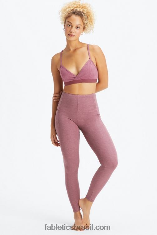 Fabletics urze de vinho francês 420HR1134 legging cintura alta ao vivo mulheres