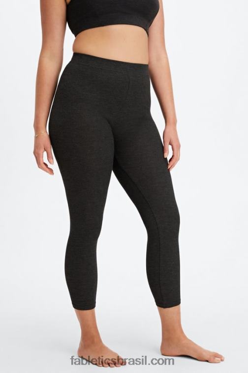 Fabletics urze preta 420HR1065 Legging 7/8 cintura ultra alta restoreknit mulheres