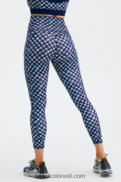 Fabletics verificação de campo margarida 420HR884 legging cintura alta pureluxe ultra 7/8 66 mulheres