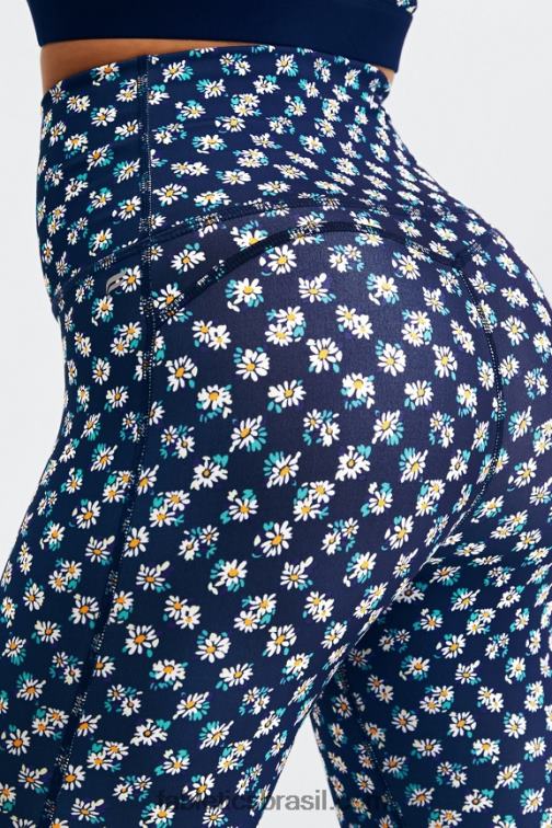 Fabletics verificação de campo margarida 420HR884 legging cintura alta pureluxe ultra 7/8 66 mulheres