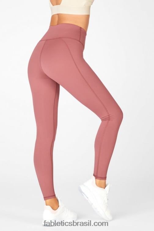 Fabletics vermelho escuro 420HR979 define legging cintura alta powerhold 75 mulheres