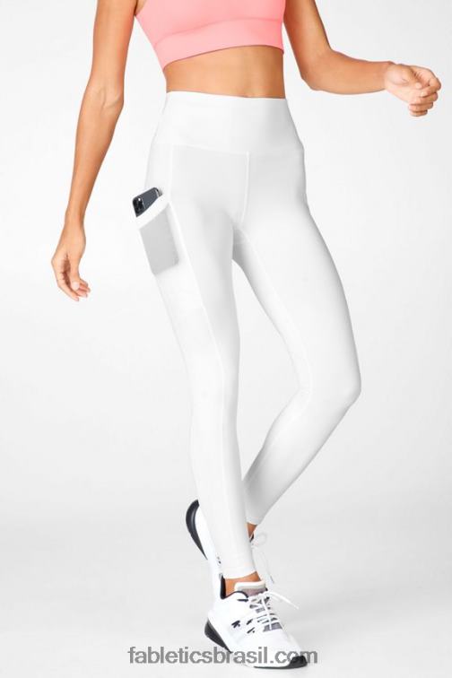 Fabletics vinho quente/musgo escuro multi 420HR759 legging cintura alta powerhold on-the-go 43 mulheres