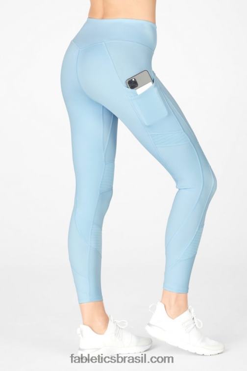 Fabletics vintage azul 420HR1234 qualquer lugar motion365 legging moto 7/8 de cintura alta mulheres