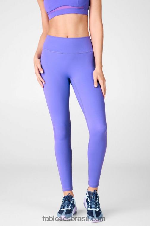 Fabletics violeta elétrico / céu roxo 420HR1118 trinity motion365 legging cintura alta 80 mulheres