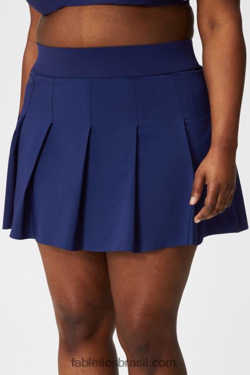 Fabletics ameixa perfeita/violetta 420HR624 saia plissada com short embutido mulheres