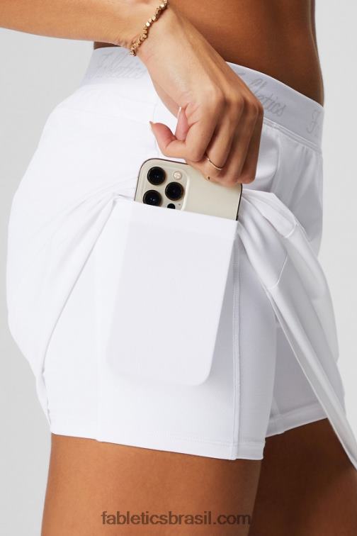 Fabletics ameixa perfeita/violetta 420HR625 saia de bolso trançada com short embutido mulheres
