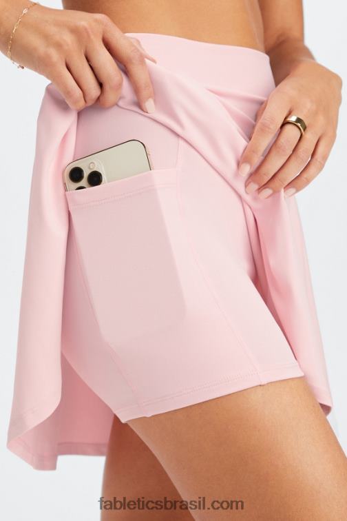 Fabletics bordô/mogno/driftscape 420HR645 saia de babados mulheres