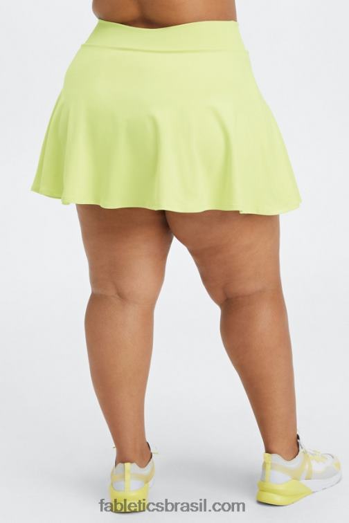 Fabletics bronze claro/terra 420HR647 saia de babados mulheres