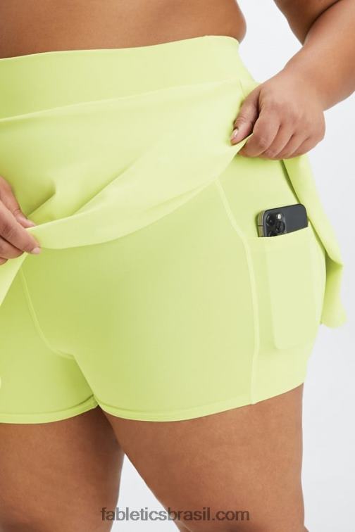 Fabletics bronze claro/terra 420HR647 saia de babados mulheres