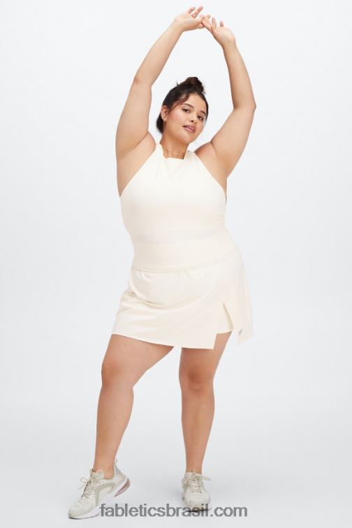 Fabletics pomba branca/safari 420HR641 saia de bolso mulheres