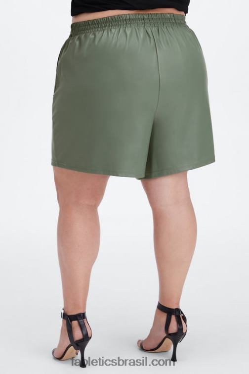 Fabletics Buttermilk zebra stroke/buttermilk 420HR358 short cintura alta couro vegano mulheres