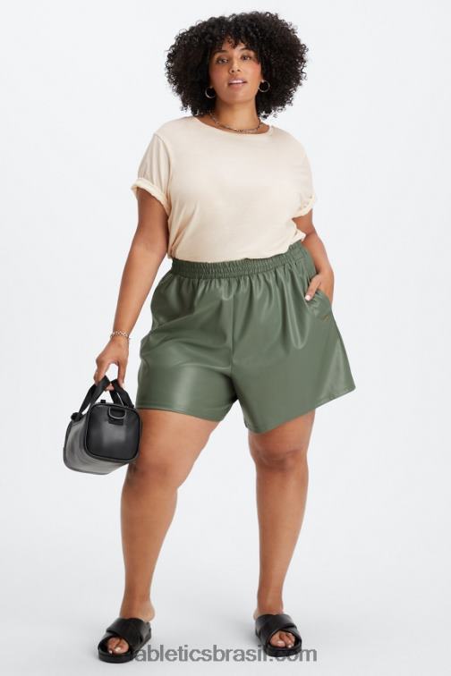 Fabletics Buttermilk zebra stroke/buttermilk 420HR358 short cintura alta couro vegano mulheres