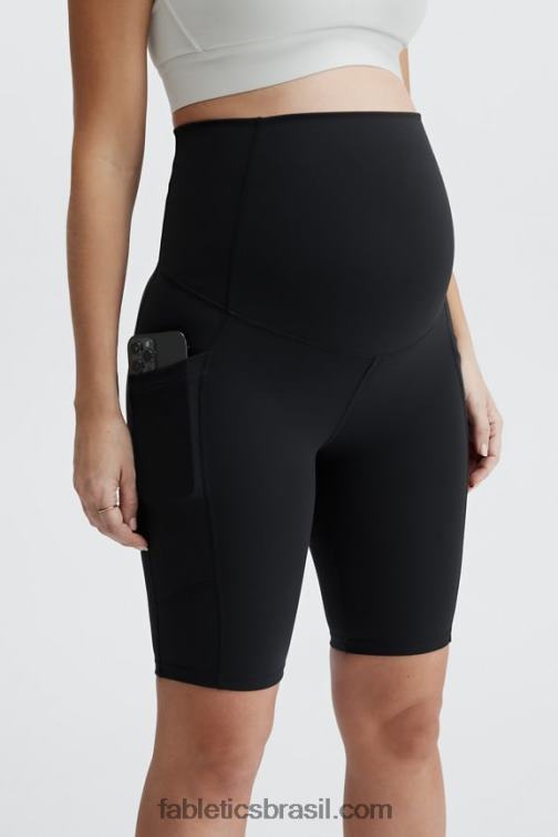 Fabletics Glitz claro preto/torta doce 420HR511 short cintura alta pureluxe maternidade 9'' mulheres