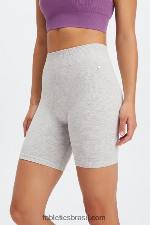 Fabletics Stardust vermelho escuro/ouro 420HR445 short sem costura de cintura alta de 7" em nuvem mulheres