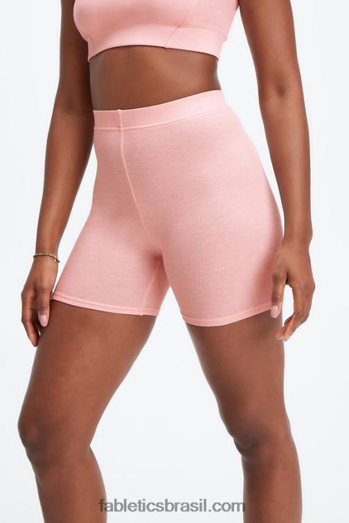 Fabletics alto vermelho/maplewood 420HR399 shorts finos restoreknit mulheres