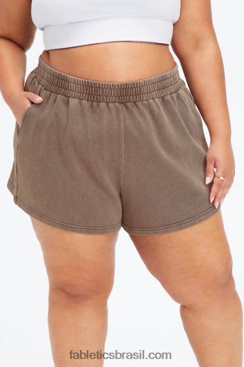 Fabletics baía enevoada/beijo de pêssego 420HR476 venice lounge short mulheres