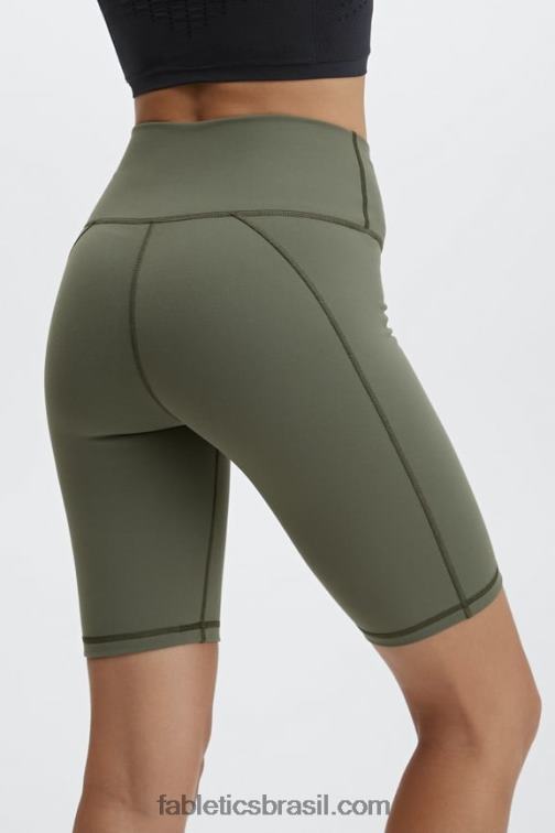 Fabletics bosque/agave multi 420HR341 define powerhold cintura alta 9'' short 19 mulheres