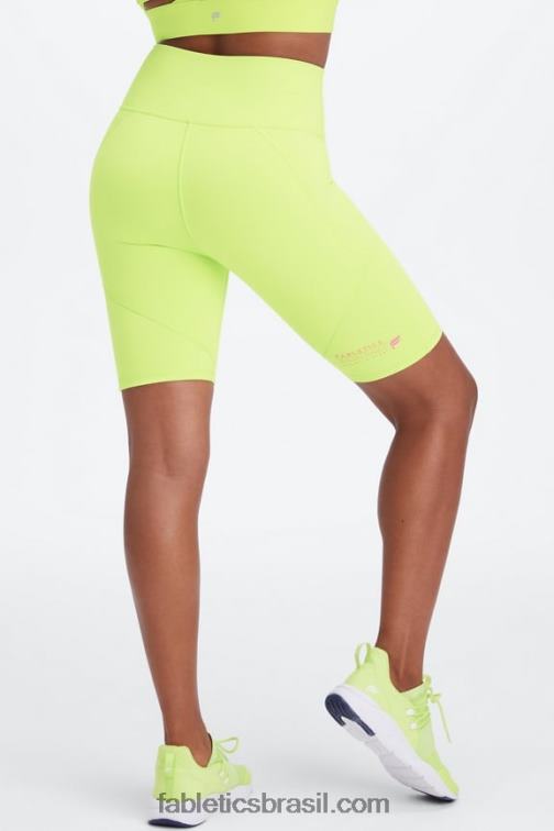 Fabletics broto/clube atlético 420HR328 define powerhold cintura alta 9'' short 16 mulheres