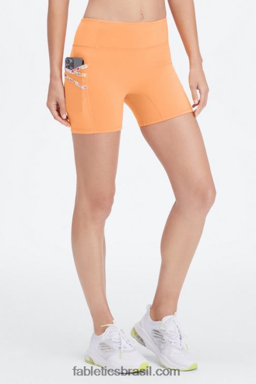 Fabletics calêndula/floral new wave 420HR359 trinity motion365 cintura média 5'' curto mulheres