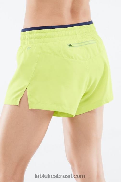 Fabletics cal selvagem/abismo 420HR280 respirar cintura média correr curto mulheres