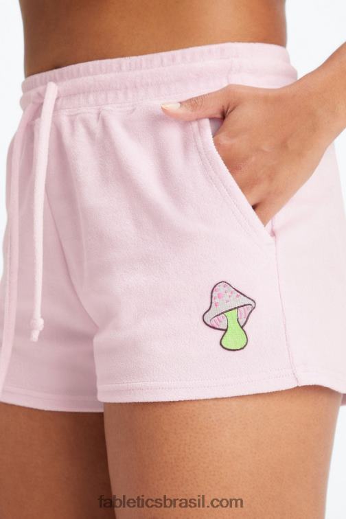 Fabletics camuflagem selvagem/gaia 420HR501 toalha felpuda cogumelo curta mulheres