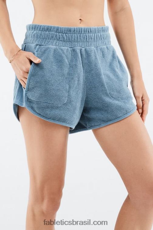 Fabletics casca mole/néctar de laranja 420HR576 bermuda felpuda ecológica mulheres