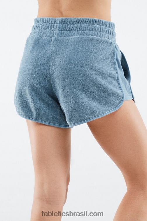 Fabletics casca mole/néctar de laranja 420HR576 bermuda felpuda ecológica mulheres