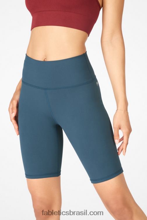 Fabletics cedro empoeirado/flor 420HR345 define powerhold cintura alta 9'' short 20 mulheres