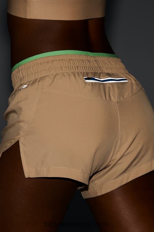 Fabletics cedro/periquito/azul elétrico 420HR271 respirar cintura média correr curto mulheres