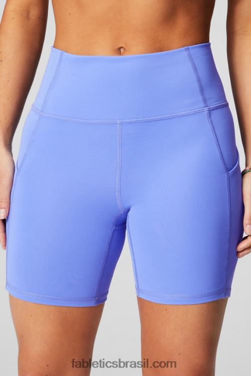 Fabletics cerceta/babosa empoeirada 420HR283 oasis pureluxe cintura alta 6'' short 9 mulheres