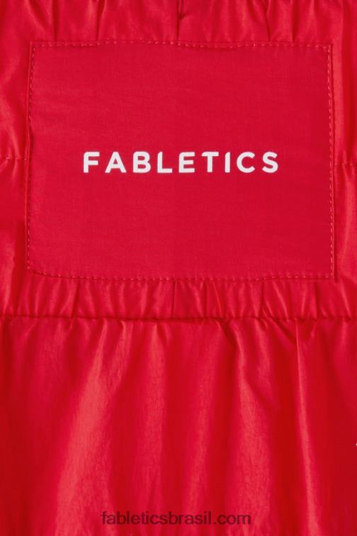 Fabletics cereja clássica/prata reflexiva 420HR607 short de náilon com cintura ultra alta mulheres