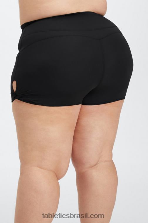 Fabletics chita elétrica rosa/ondulada 420HR441 oasis pureluxe cintura alta twist 3'' short mulheres