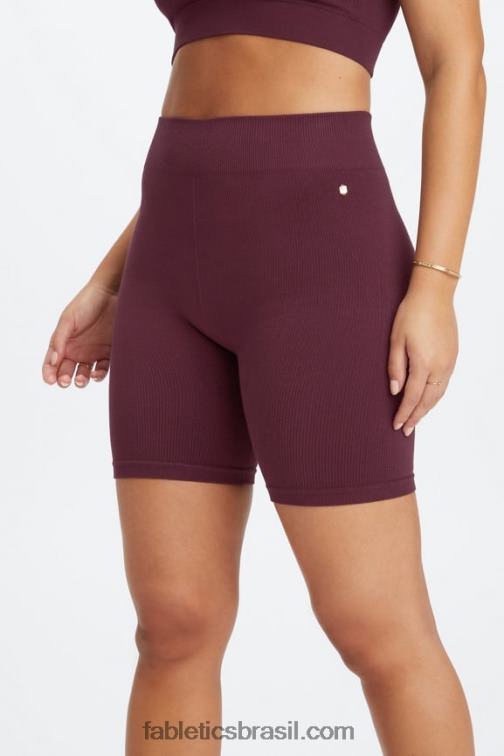 Fabletics chita ondulada preta/marca-texto 420HR442 short sem costura de cintura alta de 7