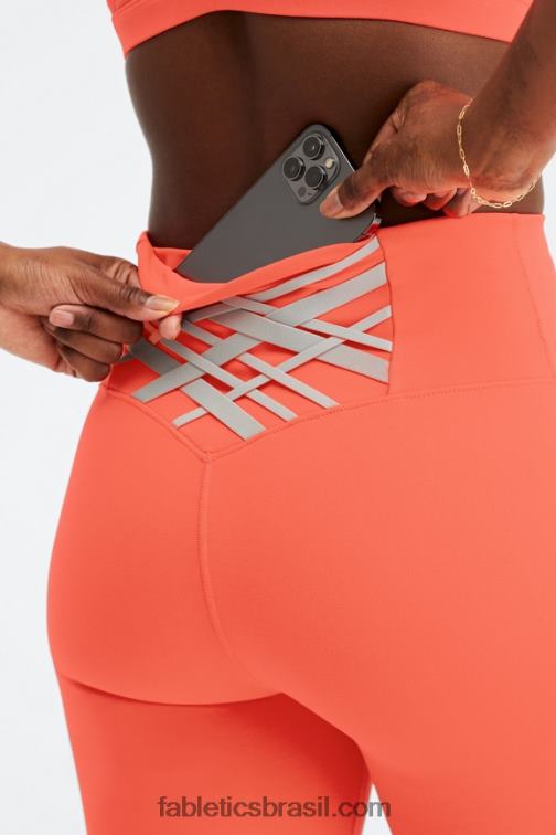 Fabletics cinza atômico/pedreira 420HR420 boost powerhold cintura alta 6'' short mulheres