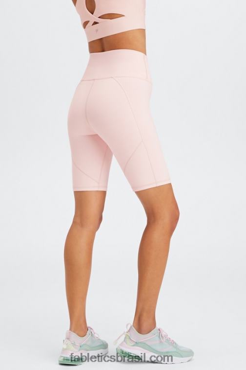 Fabletics cinza médio/fantasma 420HR331 define powerhold cintura alta 9'' short 17 mulheres