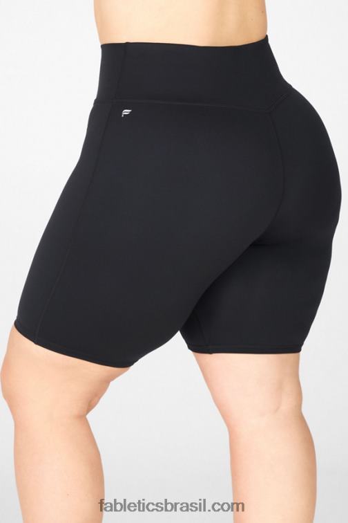Fabletics cinza/preto 420HR590 qualquer lugar motion365 short cintura alta 9'' mulheres