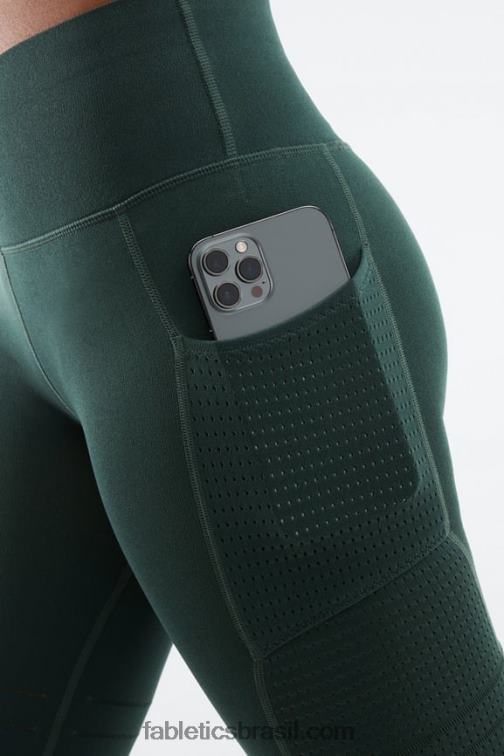 Fabletics clássico branco/preto 420HR543 short de malha cintura alta com bolso mulheres