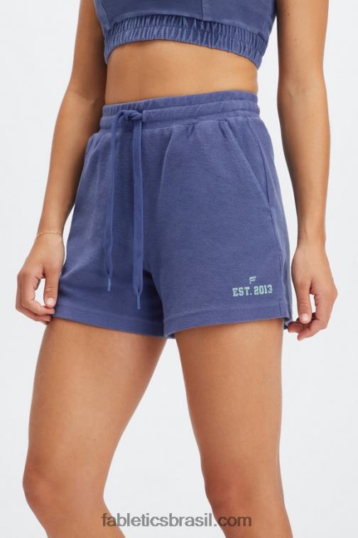 Fabletics cobalto profundo/babosa 420HR489 short de moletom vintage mulheres