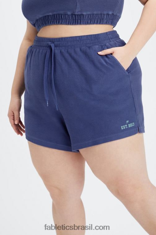 Fabletics cobalto profundo/babosa 420HR490 short de moletom vintage mulheres