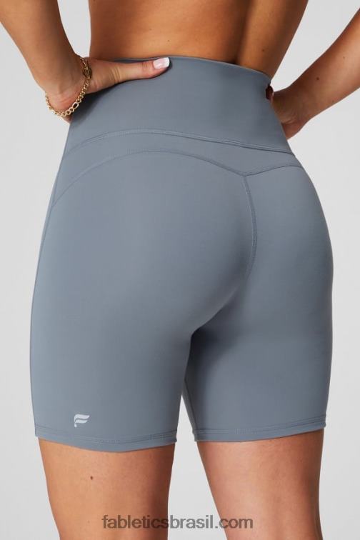 Fabletics cosmo/gráfico roxo 420HR612 short franzido de cintura ultra alta pureluxe 6