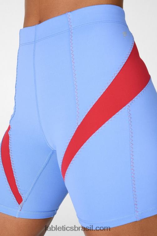 Fabletics cristal azul/caqui 420HR593 motion365 de cintura alta curta 6