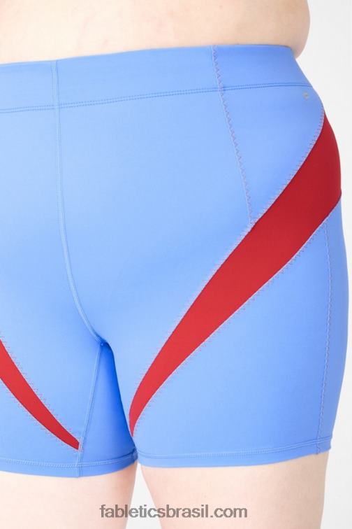 Fabletics cristal azul/caqui 420HR594 motion365 de cintura alta curta 6