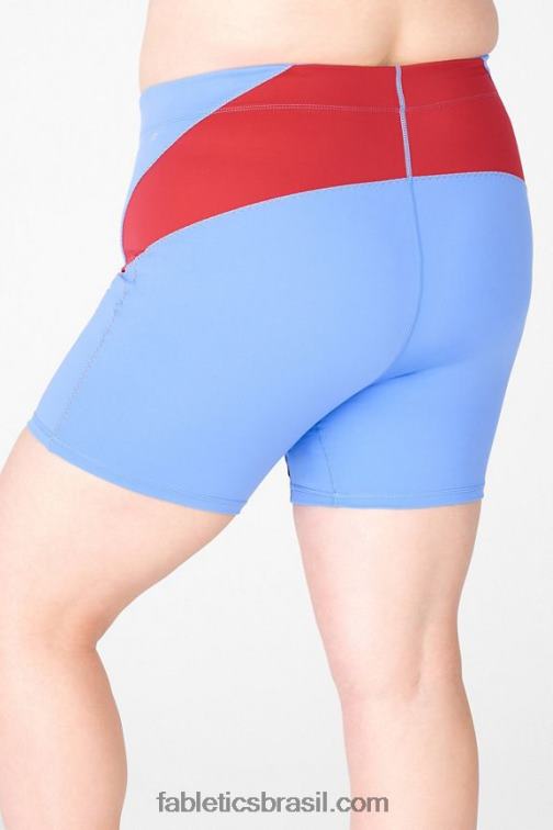 Fabletics cristal azul/caqui 420HR594 motion365 de cintura alta curta 6